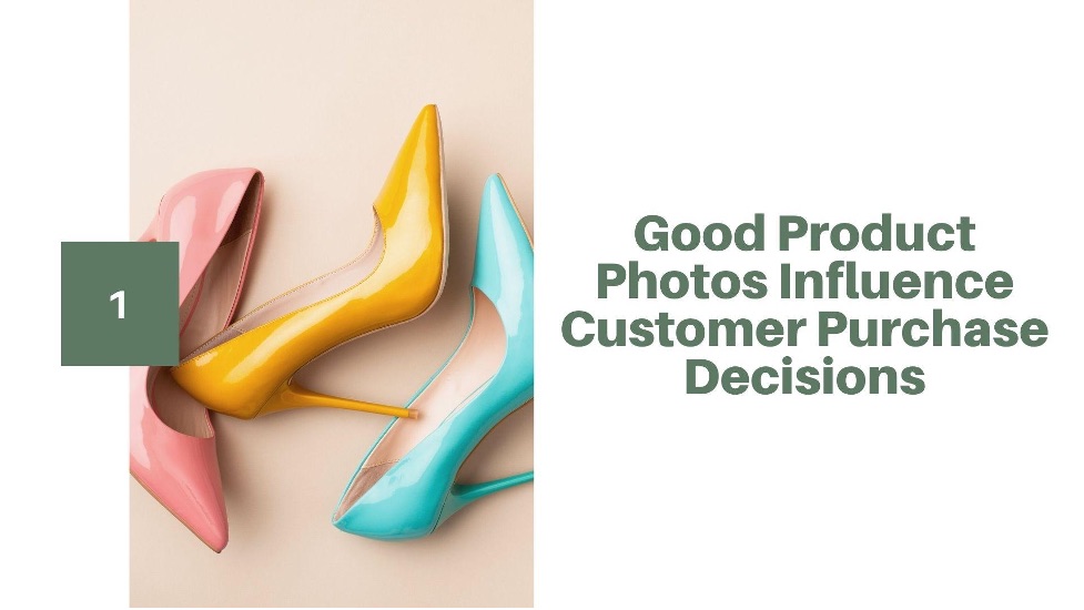 Image header of shoes to illustrate good product photos influence purchase decisions