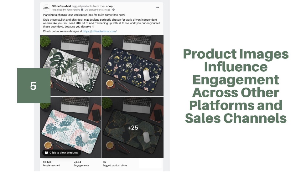 Image illustrates using images on social media to influence product sales