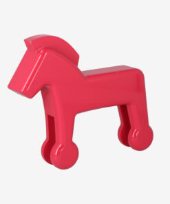 Pink trojan horse product shot right angle
