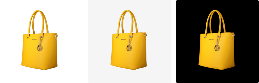 yellow bag showing background example