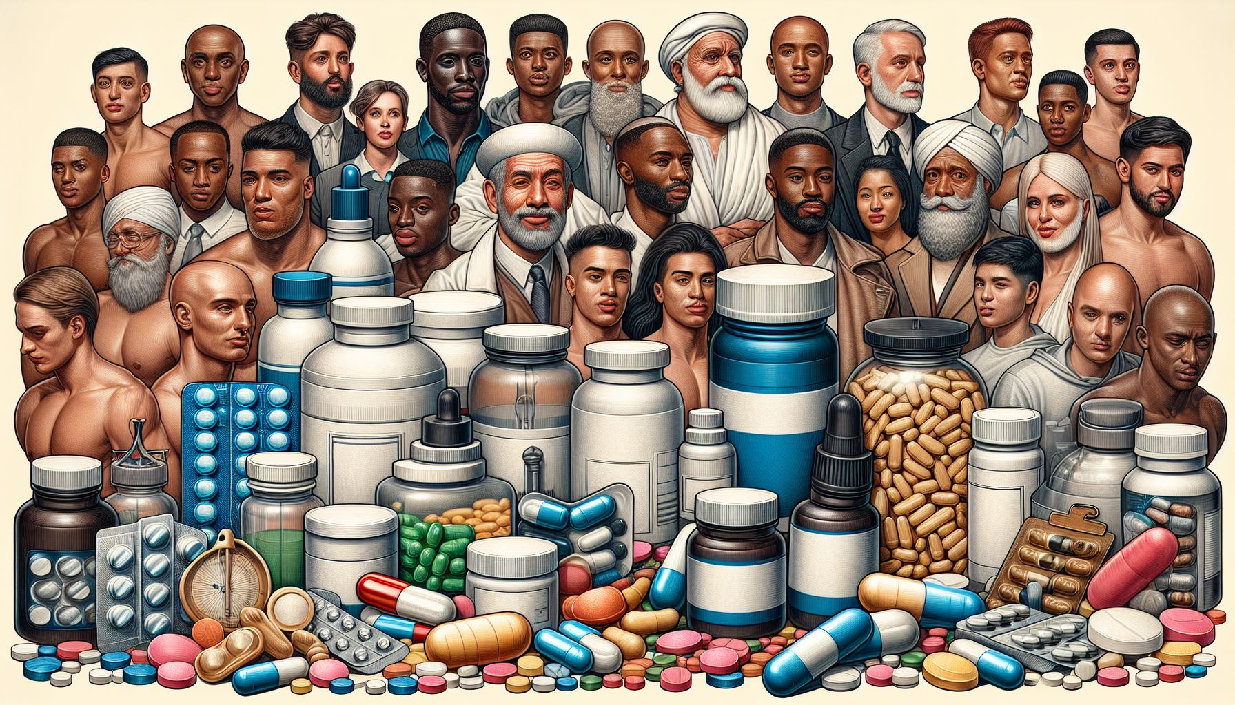 Image depicting various male enhancement products